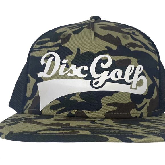 Disc Golf DISCGOLF BASEBALL Logo Hat Trucker Cap Snap Back Disc Golf Vinyl Logo - Picture 9 of 12